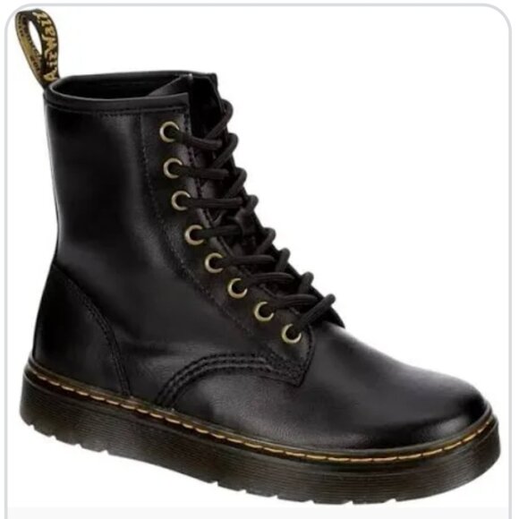 Dr. Martens Zavala Black Combat Boots US 9 Ladies/US 8 Men - Picture 3 of 9